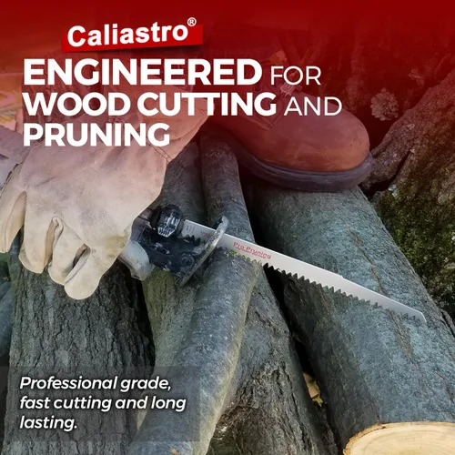 Miniatura 6 de Hojas de sierra de poda de madera de 9 pulgadas para sierras recíprocas/Sawzall - Paquete de 5 Caliastro