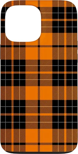 Miniatura 23 de Otoño cuadros naranja y negro patrón patrón caso para iPhone 17