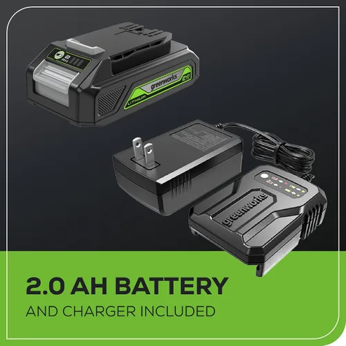 Miniatura 9 de Greenworks Pistola de calafateo y adhesivo inalámbrica de 24 V de 10 onzas, antigoteo de 6 velocidades con batería USB de 2 Ah y cargador de 2 A