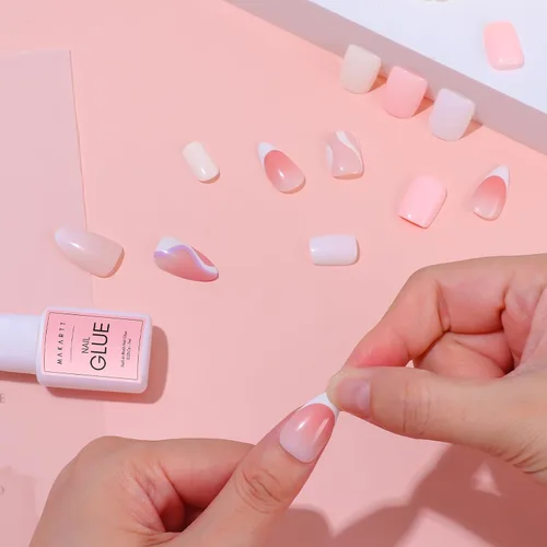 Miniatura 8 de Makartt Pegamento para uñas acrílicas, pegamento para aplicar con pincel para reparar uñas, pegamento profesional para uñas postizas de larga