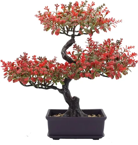 Miniatura 7 de Árbol bonsái artificial, planta bonsái, mini árbol bonsái, árbol bonsái de enebro, árboles Bonzai artificiales de interior, árboles bonsái verdes