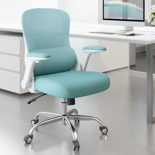 Miniatura 9 de Silla de oficina Veratric - Silla de escritorio ergonómica con soporte lumbar ajustable, silla de computadora de malla, sillas de oficina ejecutivas