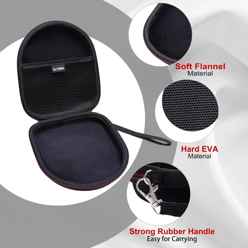 Miniatura 4 de LTGEM - Funda compatible con auriculares Sony WH-CH520 / WH-CH510, funda rígida de transporte de viaje para auriculares Sony WH-CH520 (negro)