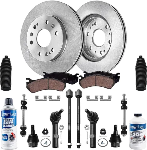 Miniatura 37 de Detroit Axle - Rotores de freno para Nissan NV2500 NV3500 NV1500 NV1500 2012-2021, repuesto de rotores de freno de disco: rotor delantero de 14.17