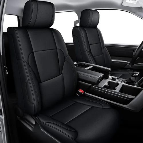 Miniatura 44 de AOMSAZTO Funda de asiento de coche para Mazda 3 2019 2020 2021 2022 2023 2024 2025 2026 – Juego completo de fundas de asiento de piel sintética