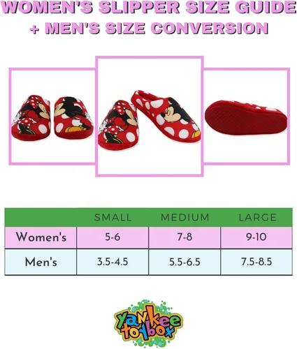 Miniatura 2 de Disney Mickey and Minnie Mouse - Pantuflas de lunares para mujer adulta