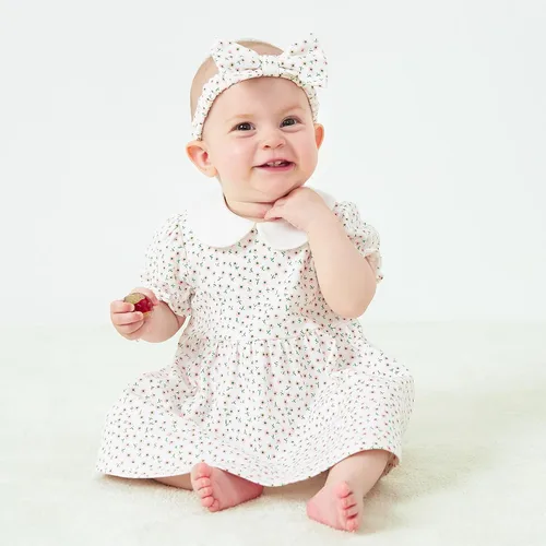 Miniatura 150 de pureborn Vestido de bebé niña 0-24 meses