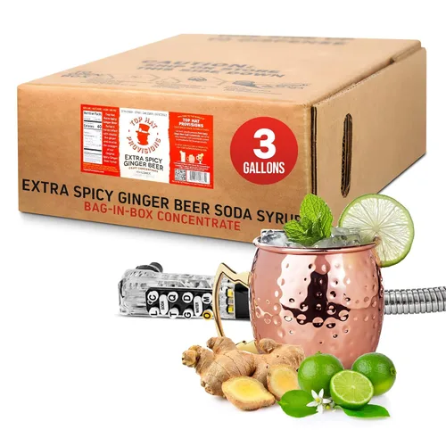 Miniatura 3 de Top Hat - Jarabe tónico clásico y 5 concentrados de agua tónica de quinina para bienestar, jarabe de cóctel y mezcla de cóctel de 3 galones