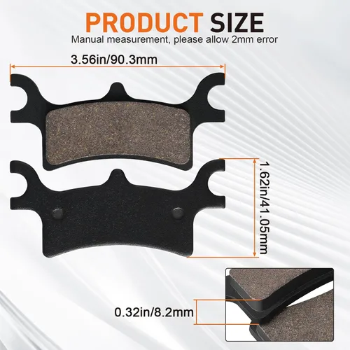Miniatura 4 de Pastillas de freno delanteras y traseras para Polaris Sportsman 400 450 500 600 700 800 Magnum 325 330 500 Scrambler 500 400 Twin 700 800 Trail