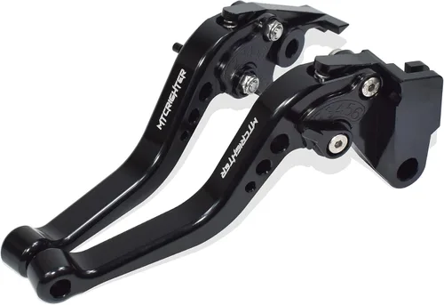 Compatible with Yamaha Fazer FZ-1 FZ-8 FZ-6 FZ-6R FZS600 Short Brake Lever Clutch Lever, CNC Aluminum Alloy Made (Black)