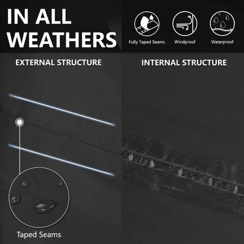 Miniatura 4 de 33,000ft Pantalones de lluvia para hombre, pantalones impermeables para lluvia, pantalones al aire libre resistentes al viento, para senderismo