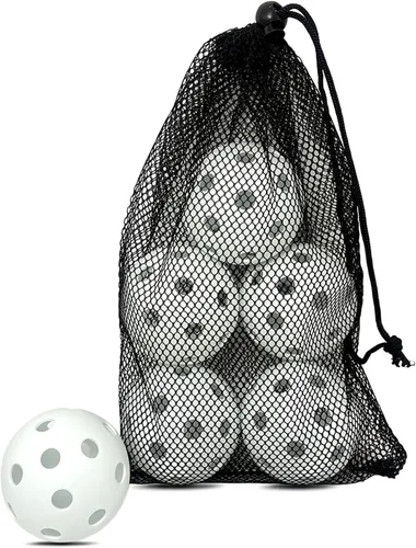 Miniatura 29 de 6 -Pack Pickleball Balls, 26 Holes Outdoor Pickleballs, High Elasticity & Durable Pickle Balls for All Style Pickleball Paddles Indoor Pickleballs