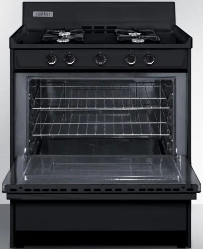 Miniatura 2 de Summit Appliance TNM2107C - Cocina de gas de quemador abierto de 30 pulgadas de ancho en negro con encendido electrónico, cuatro quemadores