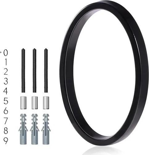 Números de casa de 5 pulgadas para exterior, dirección de metal número 0, diseño moderno, acabado con recubrimiento en polvo negro resistente a la