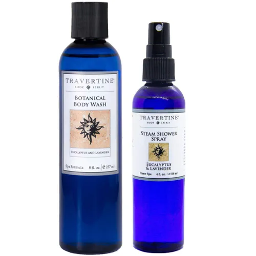 Miniatura 5 de Travertine Spray de ducha de vapor Spa, eucalipto y cítricos, 2 onzas.