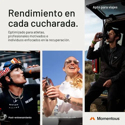 Miniatura 6 de Momentous Essential Proteína de suero de vacas alimentadas a pasto en polvo - 20 g de proteína aislada de suero - Certificada NSF