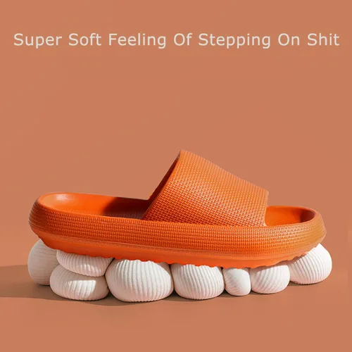 Miniatura 3 de WALLDOR Promote - Pantuflas de circulación sanguínea, sandalias de reflexología saludable, pantuflas de baño de fondo grueso, sandalias de EVA