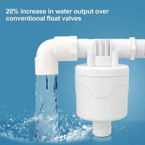 Miniatura 6 de Baomain Válvula de flotador de agua de 1/2 pulgada, entrada lateral, montaje externo, contador automático de nivel de agua para tanque de agua