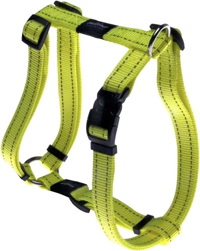 Miniatura 4 de Arnés reflectante ajustable para perros grandes; collar y correa a juego disponibles, rojo