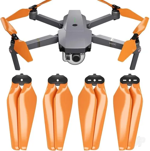 Master Airscrew Hélices Stealth para DJI Mavic Pro y Platinum - Naranja, 4 piezas
