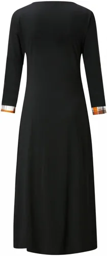 Miniatura 5 de Vestido Casual de Manga Larga con Cuello en O para Mujer Mini Vestido Fluido de Otoño 63