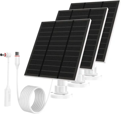 Miniatura 12 de Paneles solares para cámara Ring al aire libre inalámbrica (Nueva Generación) Cargador de panel solar de 5W 5V con USB-C y enchufe para Spotlight