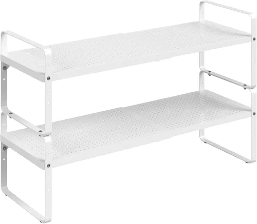 Miniatura 11 de Organizador de estantes ampliables de metal ajustable para especias, estantes de almacenamiento independientes para armario de cocina, debajo