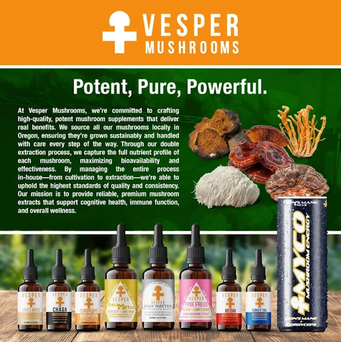 Miniatura 6 de Extracto doble líquido de Chaga con arándanos silvestres: Añadir a la bebida1 (2oz./60ML)