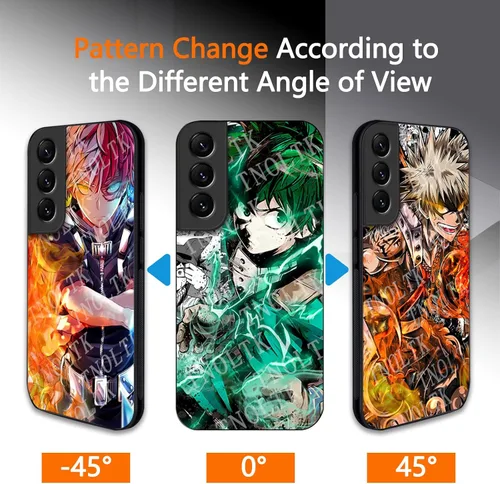 Miniatura 2 de Funda 3D Anime Motion para Samsung Galaxy S22, a prueba de golpes, suave, antiarañazos, manga cambiable, compatible con Samsung Galaxy S22 Anime-M1