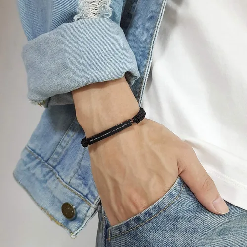 Miniatura 74 de Pulsera de urna personalizada para cenizas, recuerdos de joyería de cremación para mujeres y hombres, pulsera ajustable de cuerda tejida hecha a