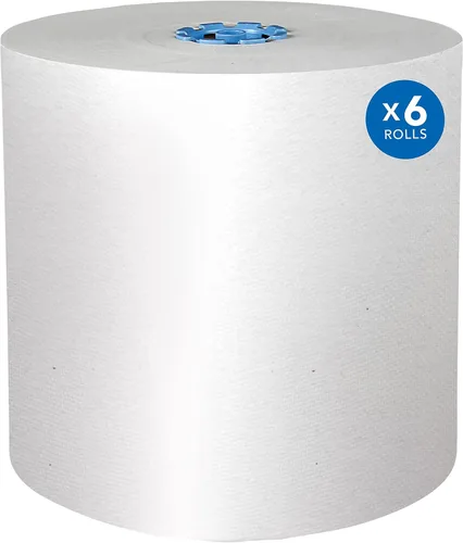 Scott Professional Pro - Toallas de papel rígidas, a granel (43959), enrolladas duras, bolsillos de absorción, color blanco, para dispensadores