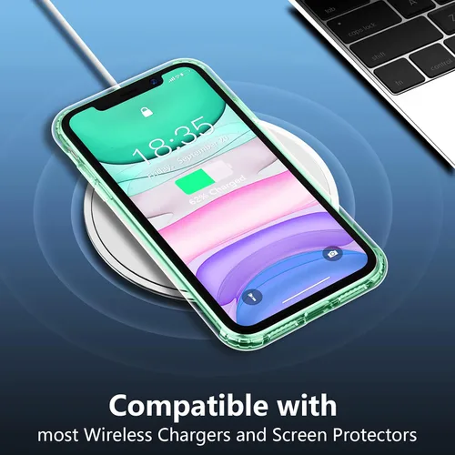 Miniatura 5 de SPIDERCASE Funda diseñada para iPhone 11, transparente, no amarillenta, funda delgada para iPhone 11 de 6.1 pulgadas (transparente)