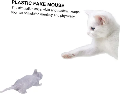 Miniatura 9 de ibasenice 10pcs Realistic Halloween Simulation Mice Prank Lightweight Plastic Fake Rats for Party Decorations and Scary Home Props