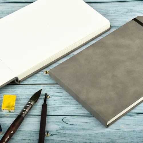 Miniatura 4 de SEMLEART Cuaderno de bocetos de acuarela para pintura, papel de acuarela de 140 libras/300 GSM, 24 hojas, 5 x 8 pulgadas, cuaderno de viaje