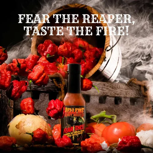 Miniatura 4 de Hellfire Fear This! Salsa picante galardonada Carolina Reaper de 5.0 fl oz