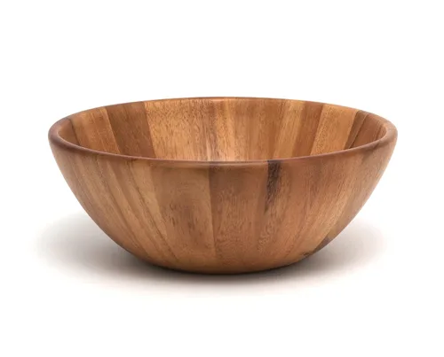 Miniatura 5 de Lipper International Tazón redondo de acacia para servir frutas o ensaladas, pequeño, 6 pulgadas de diámetro x 2.5 pulgadas de alto, cuenco