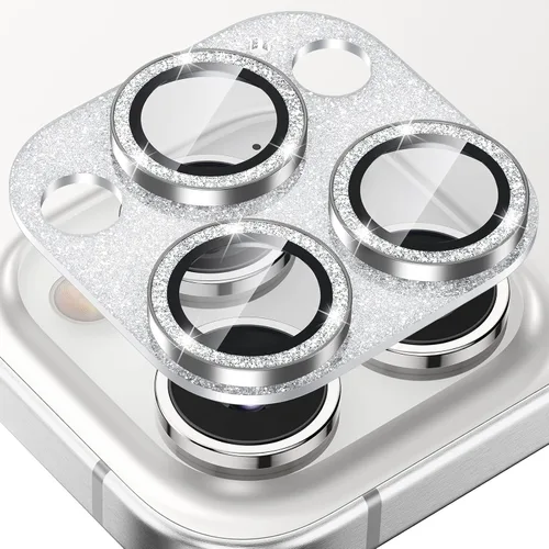 Miniatura 15 de Tensea Protector de lente de cámara para iPhone 16 Pro/iPhone 16 Pro Max/iPhone 15 Pro/iPhone 15 Pro Max, cubierta de vidrio templado de aleación