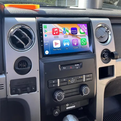 Radio de coche estéreo para Ford F150 2009-2014 Android 13 9 pulgadas pantalla coche in-Dash navegación GPS RAM 2 GB ROM 32 GB inalámbrico Carplay