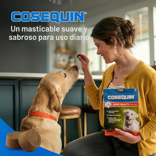 Miniatura 5 de Nutramax Cosequin - Suplemento para la salud de las articulaciones para perros, contiene glucosamina, más condroitina, MSM y omega-3, apoya la salud