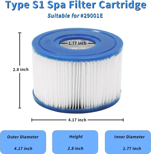 Miniatura 3 de Cartuchos de filtro de piscina, cartuchos para filtro de piscina sobre el suelo, accesorio de cartucho para uso en bomba de filtro de piscina fácil
