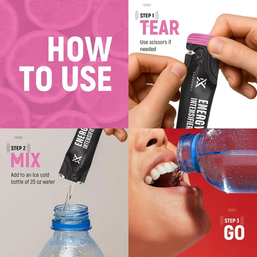 Miniatura 6 de CardoMax - Paquetes de bebidas energéticas - Paquetes de cafeína líquida para hombres y mujeres con BCAA, vitamina B12, vitamina B6 y B3 - Sin