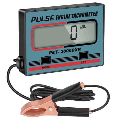 Miniatura 9 de Linkstyle Tacómetro de motor pequeño, tacómetro de motosierra, pantalla RPM compatible con 2 tiempos y 4 tiempos para motosierra marina, ATV