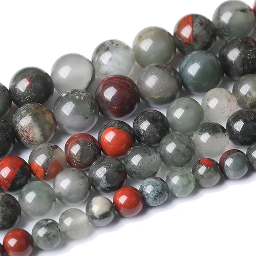 Miniatura 88 de Cuentas de jade verde chino natural, piedras preciosas, cuentas redondas sueltas para hacer joyas, pulsera DIY, collar, 8mm, 45 piezas, 15 pulgadas