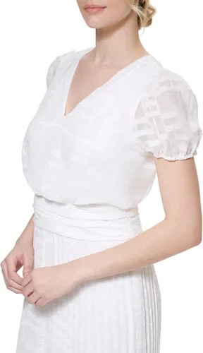 Miniatura 2 de Karl Lagerfeld Paris Women's Clip Chiffon Blouson Midi