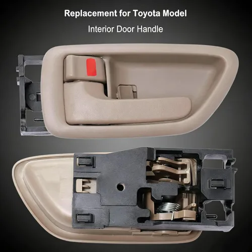 Miniatura 3 de 2 manijas interiores para puerta del lado del conductor y del pasajero para Toyota Sequoia 2001-07, Avalon 2000-2004, Tundra 2004-2006 - Solo cabina