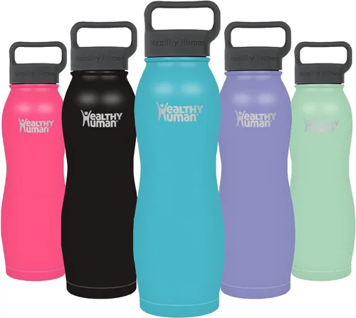 Miniatura 20 de Healthy Human Botella de Agua de Acero Inoxidable Termo de Agua con Doble Pared y Aislamiento al Vacío para Adultos Botellas de Viaje Ecológicas