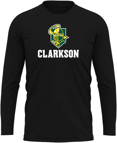 Miniatura 28 de Camisa deportiva de manga larga oficial de la NCAA Collegiate para hombre, colección negra con logotipo primario