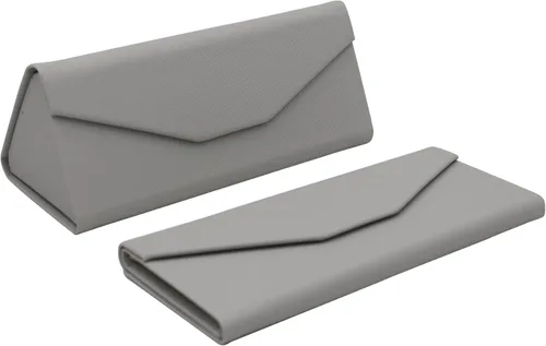 Miniatura 61 de Real Sic Funda para lentes de sol para hombres y mujeres, soporte magnético plegable para lentes de sol, inspirado en el color sólido