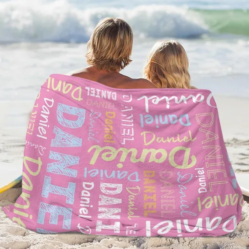 Miniatura 6 de Manta personalizada con nombre para mascotas, perros, niños, adultos, mujeres y hombres, manta personalizada con nombre, manta de regalo para mamá
