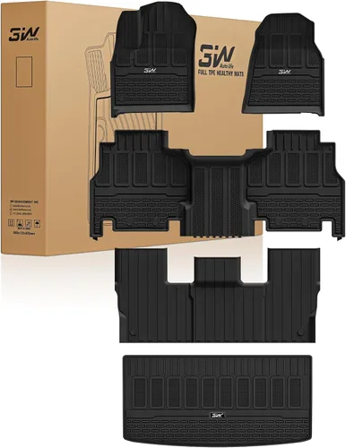 Miniatura 27 de 3W Forro de carga de ajuste personalizado para Jeep Wrangler 4XE 2021 2022 2023 2024 2025 híbrido de 4 puertas (No JL ni JK), tapete de maletero